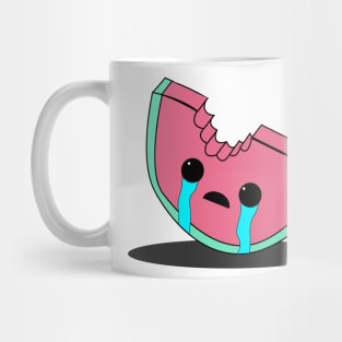 crying watermelon Mug